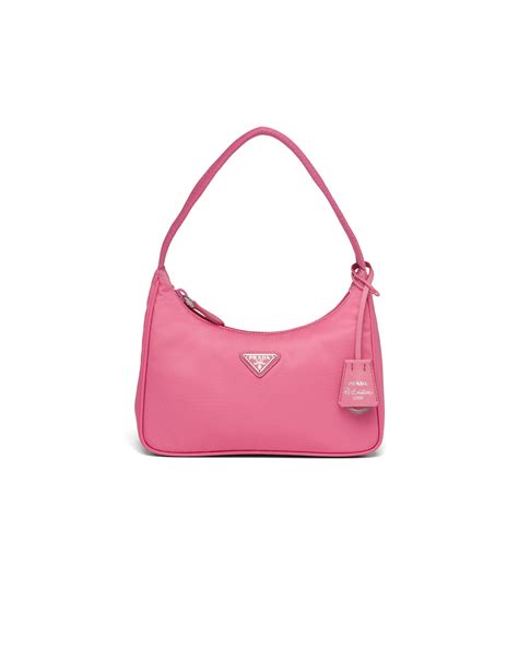 prada pink clutch|Prada nylon shoulder bag price.